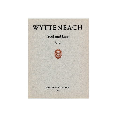 Wyttenbach, Juerg - Sutil...