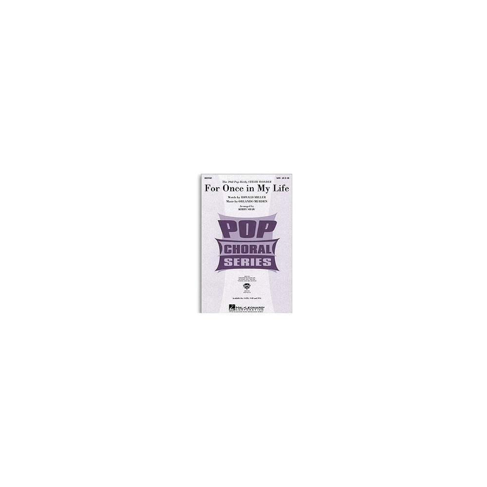 Murden & Miller - For once in my life (SATB)