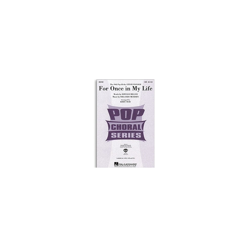 Murden & Miller - For once in my life (SATB)
