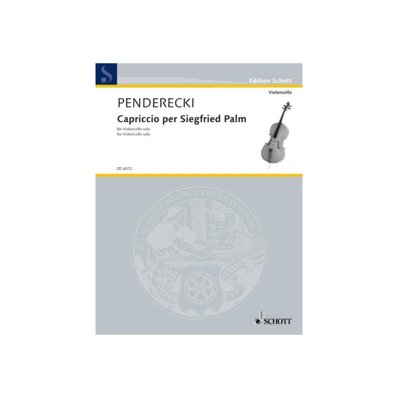 Penderecki, Krzysztof - Capriccio per Siegfried Palm