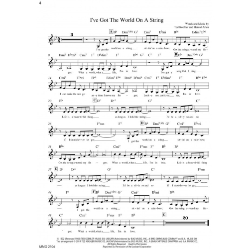 Sing the Songs of Harold Arlen