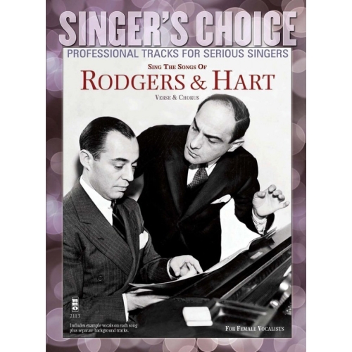 Sing the Songs of Rogers & Hart - Music Minus One - Backing Track CD + Sheet Music