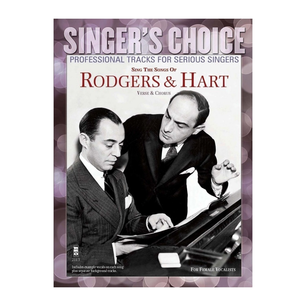 Sing the Songs of Rogers & Hart - Music Minus One - Backing Track CD + Sheet Music