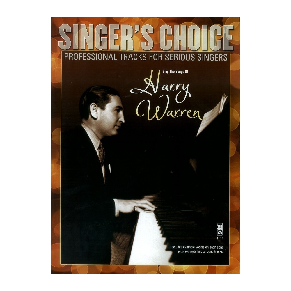 Sing the Songs of Harry Warren - Music Minus One - Backing Track CD + Sheet Music