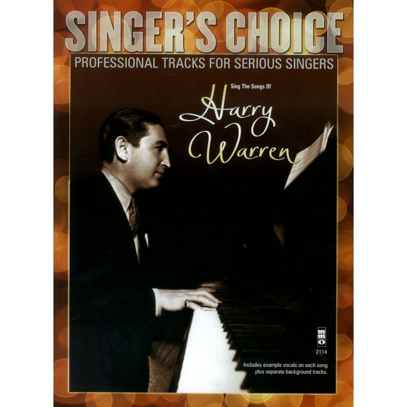Sing the Songs of Harry Warren - Music Minus One - Backing Track CD + Sheet Music