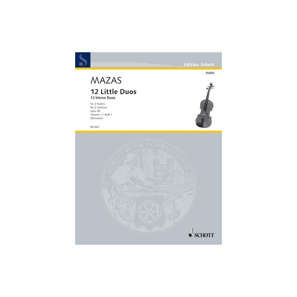 Mazas, Jacques-Fereol - 12 Little Duos op. 38  Band 1