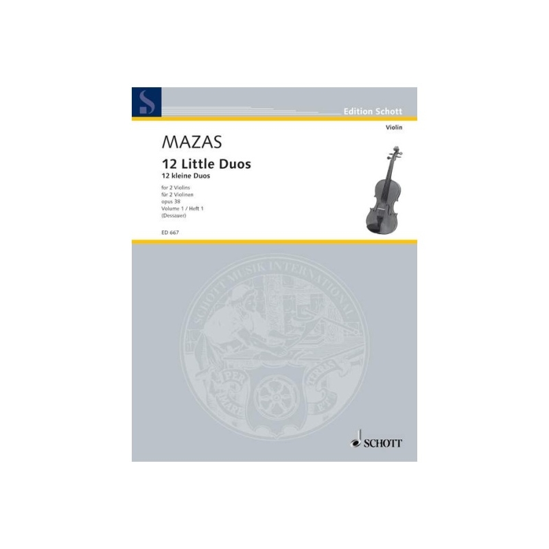 Mazas, Jacques-Fereol - 12 Little Duos op. 38  Band 1