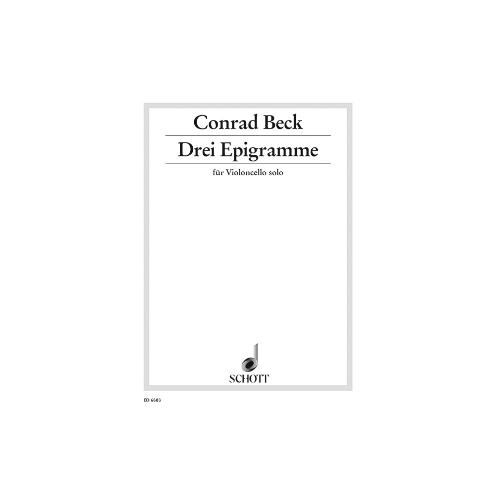 Beck, Conrad - Three Epigramme 