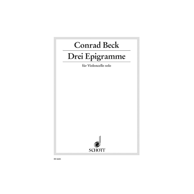 Beck, Conrad - Three Epigramme 