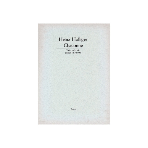 Holliger, Heinz - Chaconne 