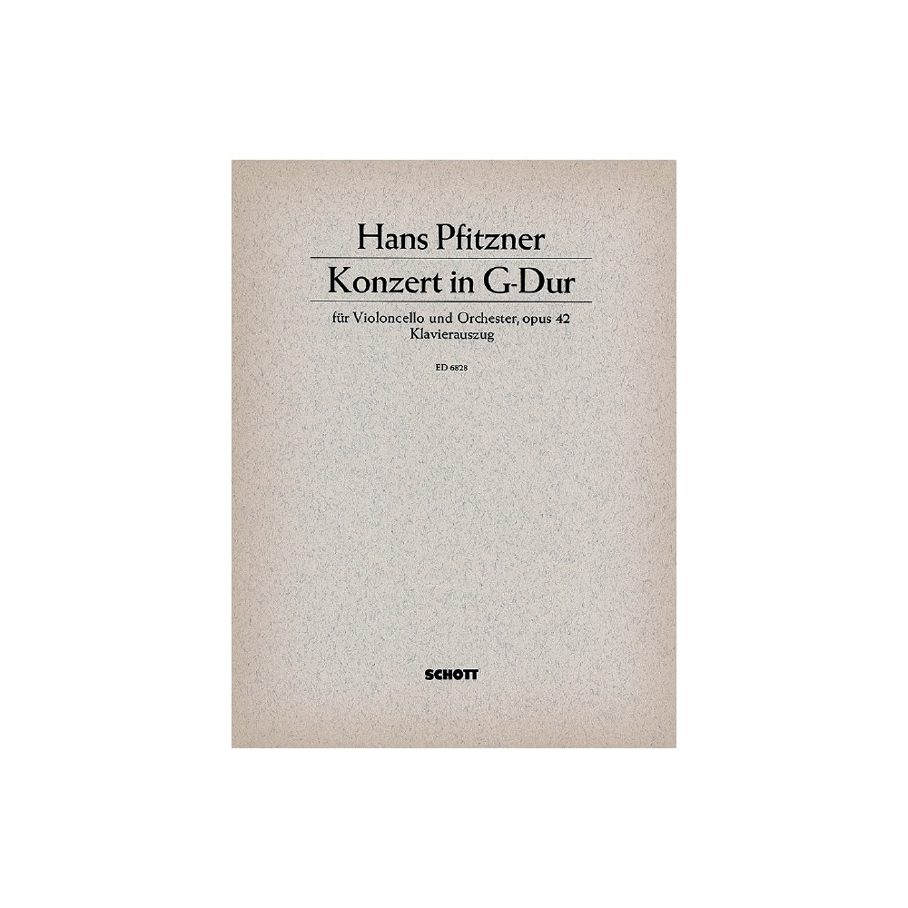 Pfitzner, Hans - Cello Concerto in G Major op. 42 