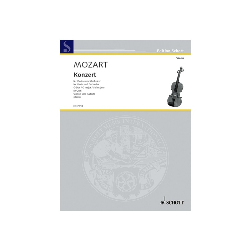Mozart, Wolfgang Amadeus - Concerto G Major  KV 216