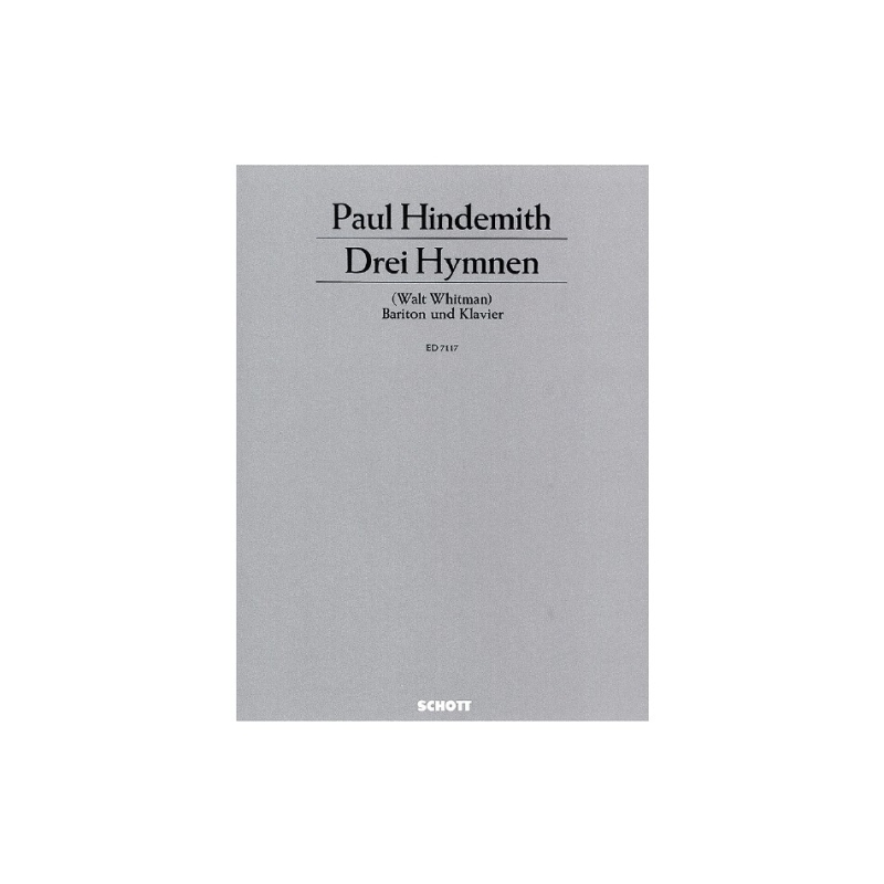 Hindemith, Paul - 3 Hymnen von Walt Whitman op. 14