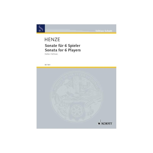 Henze, Hans Werner - Sonata for 6 Players