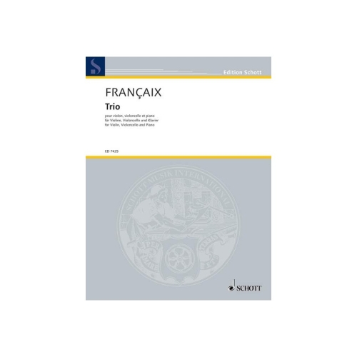 Françaix, Jean - Piano Trio