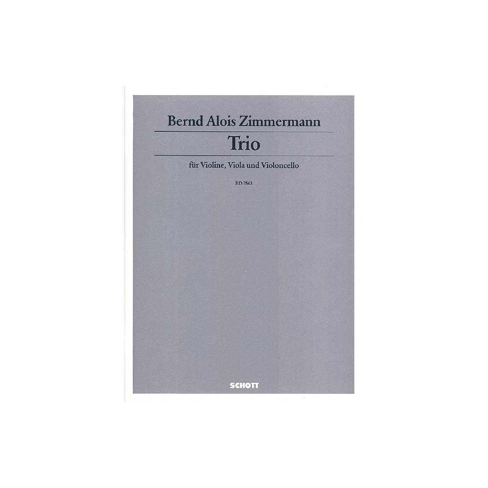 Zimmermann, Bernd Alois - Trio 