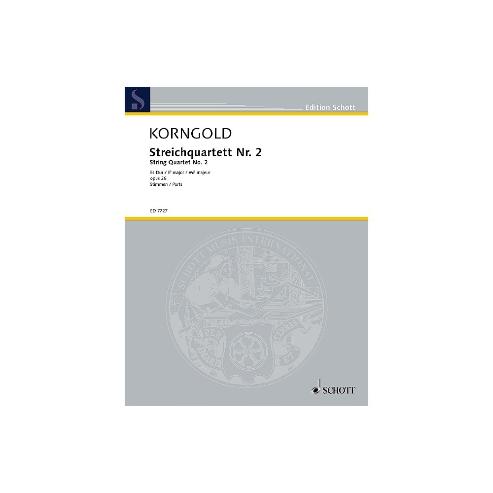 Korngold, Erich Wolfgang - Quartet No. 2 op. 26