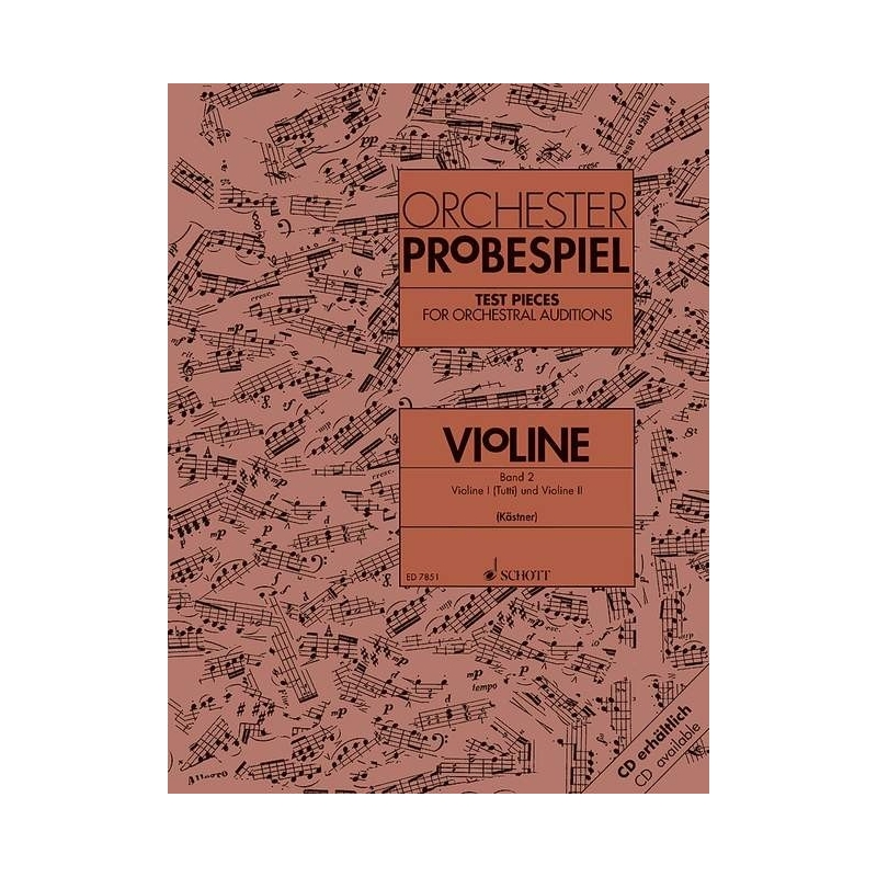 Test Pieces for Orchestral Auditions Violin Vol. 2