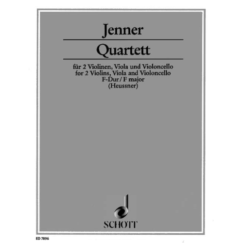 Jenner, Cornelius Uwe Gustav - Quartet F Major