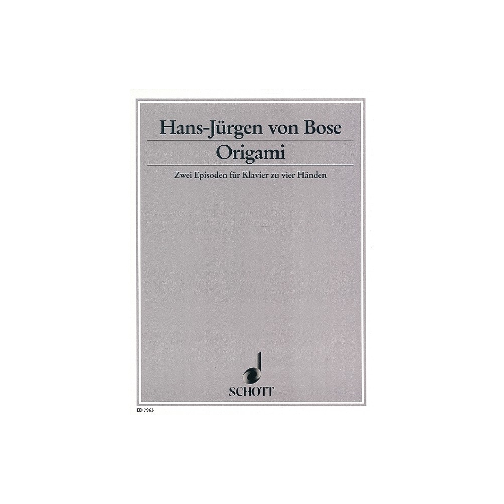 Bose, Hans-Juergen von - Origami