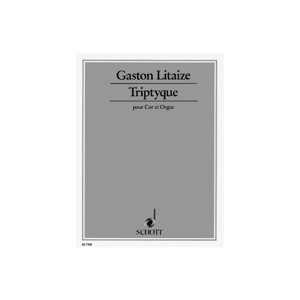 Litaize, Gaston - Triptyque 