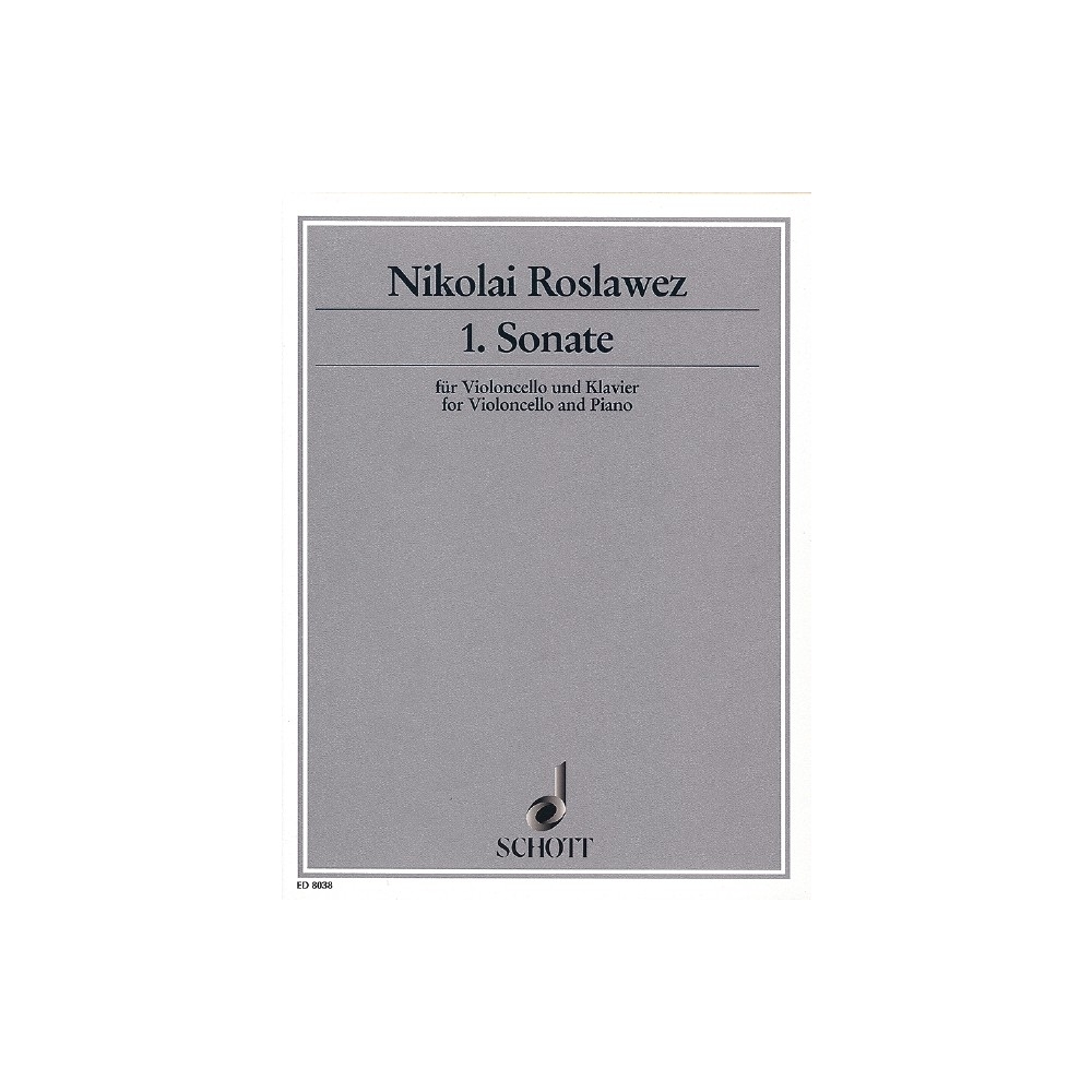 Roslavets, Nikolai Andreyevich - Cello Sonata No. 1 