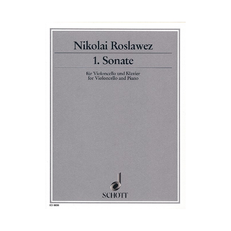 Roslavets, Nikolai Andreyevich - Cello Sonata No. 1