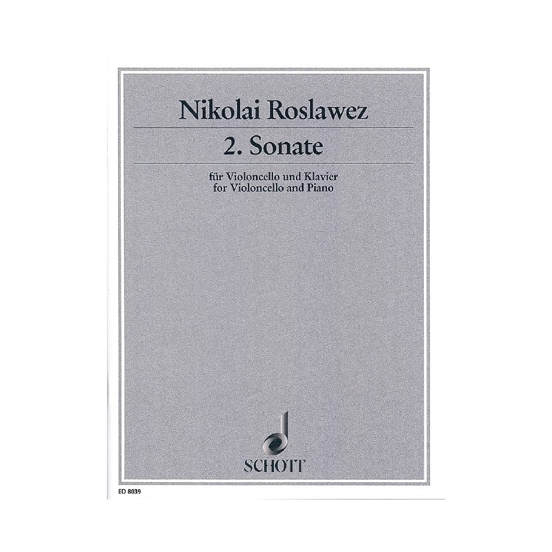 Roslavets, Nikolai Andreyevich - Cello Sonata No. 2