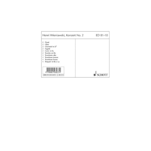 Wieniawski, Henryk - Violin...