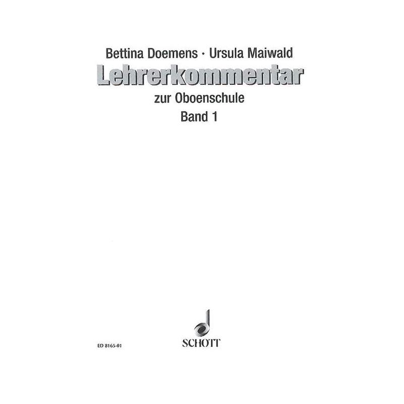 Doemens, Bettina / Maiwald, Ursula - Oboenschule   Band 1