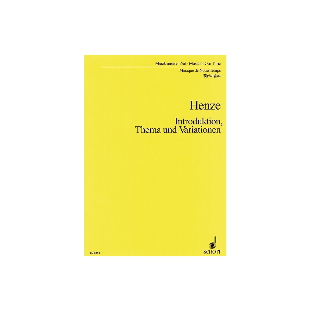Henze, Hans Werner - Introduction, Theme and Variations