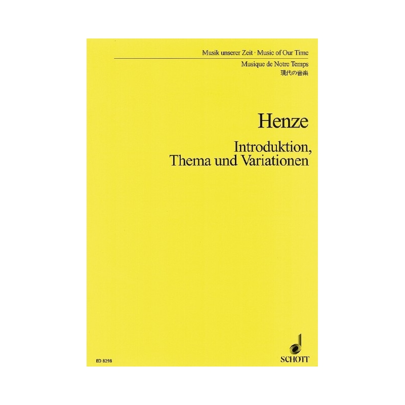 Henze, Hans Werner - Introduction, Theme and Variations