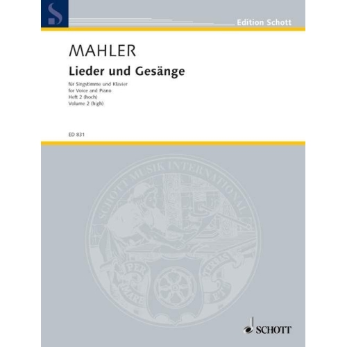 Mahler, Gustav - Lieder und Gesänge   Heft 2