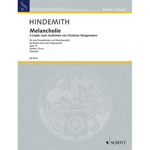 Hindemith, Paul - Melancholy op. 13