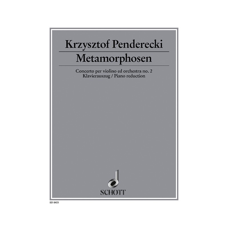 Penderecki, Krzysztof - Metamorphosen