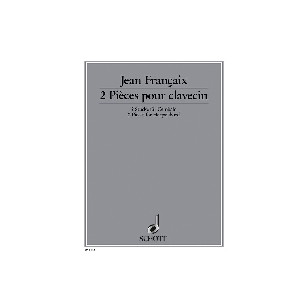 Françaix, Jean - Two pieces for harpsichord 
