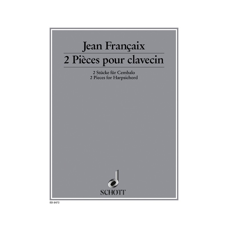 Françaix, Jean - Two pieces for harpsichord 