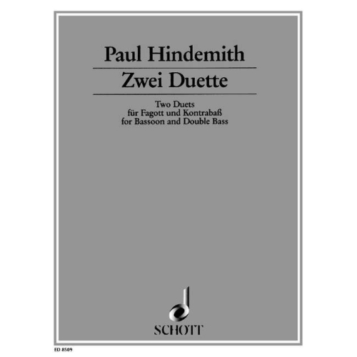 Hindemith, Paul - 2 Duets 