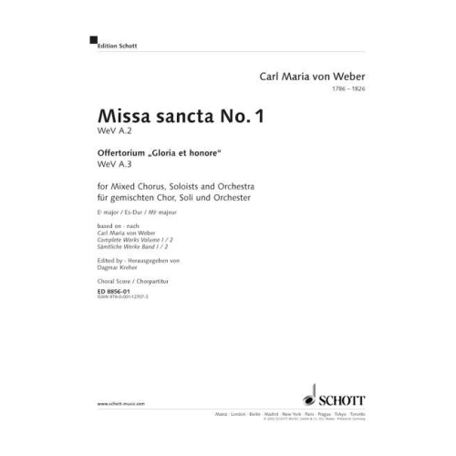 Weber, Carl Maria von - Missa sancta No.1 Eb major  WeV A.2 / WeV A.3