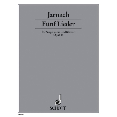 Jarnach, Philipp - 5 Songs...
