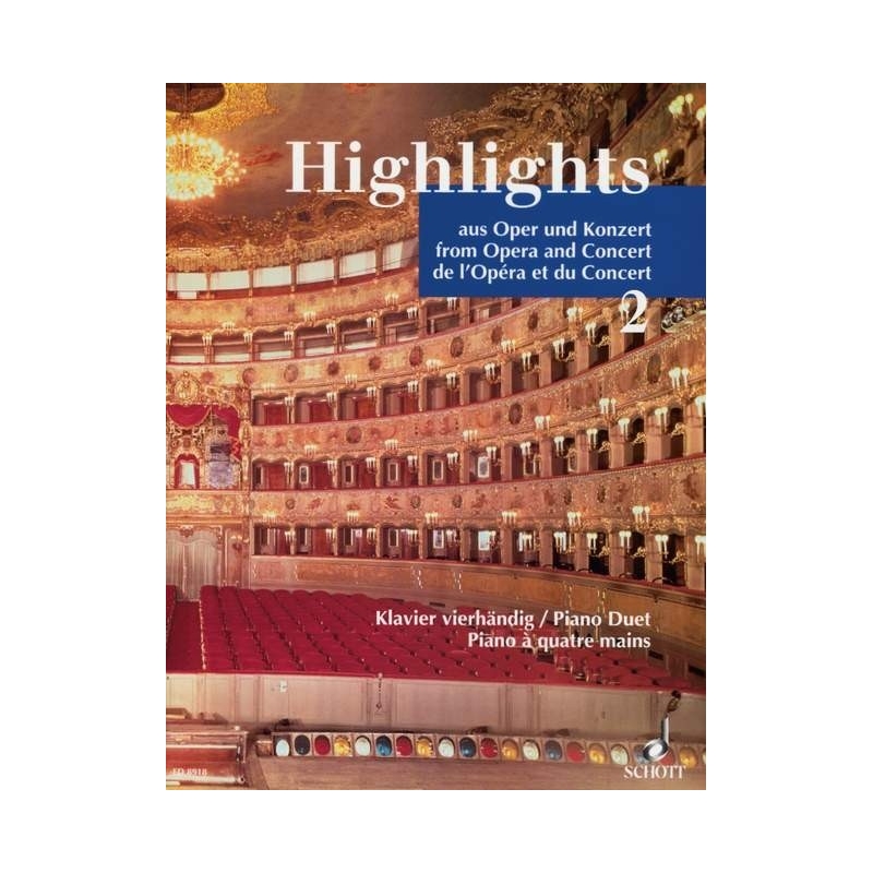 Highlights from Opera and Concert   Band 2 - Famous Pieces in Easy Arrangements for Piano Duet