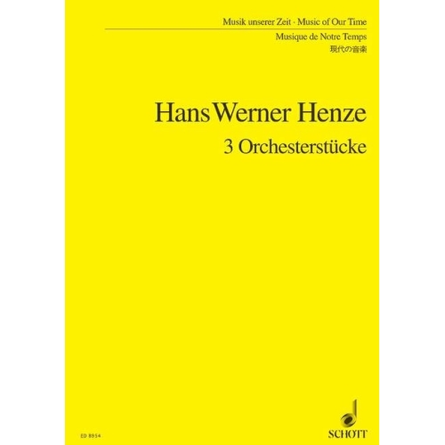 Henze, Hans Werner / Hartmann, Karl Amadeus - 3 Pieces for Orchestra