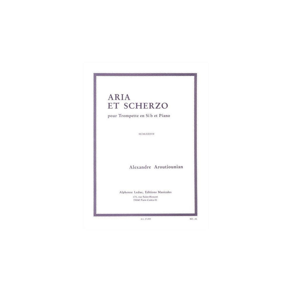 Aroutiounian, Alexander - Aria et Scherzo