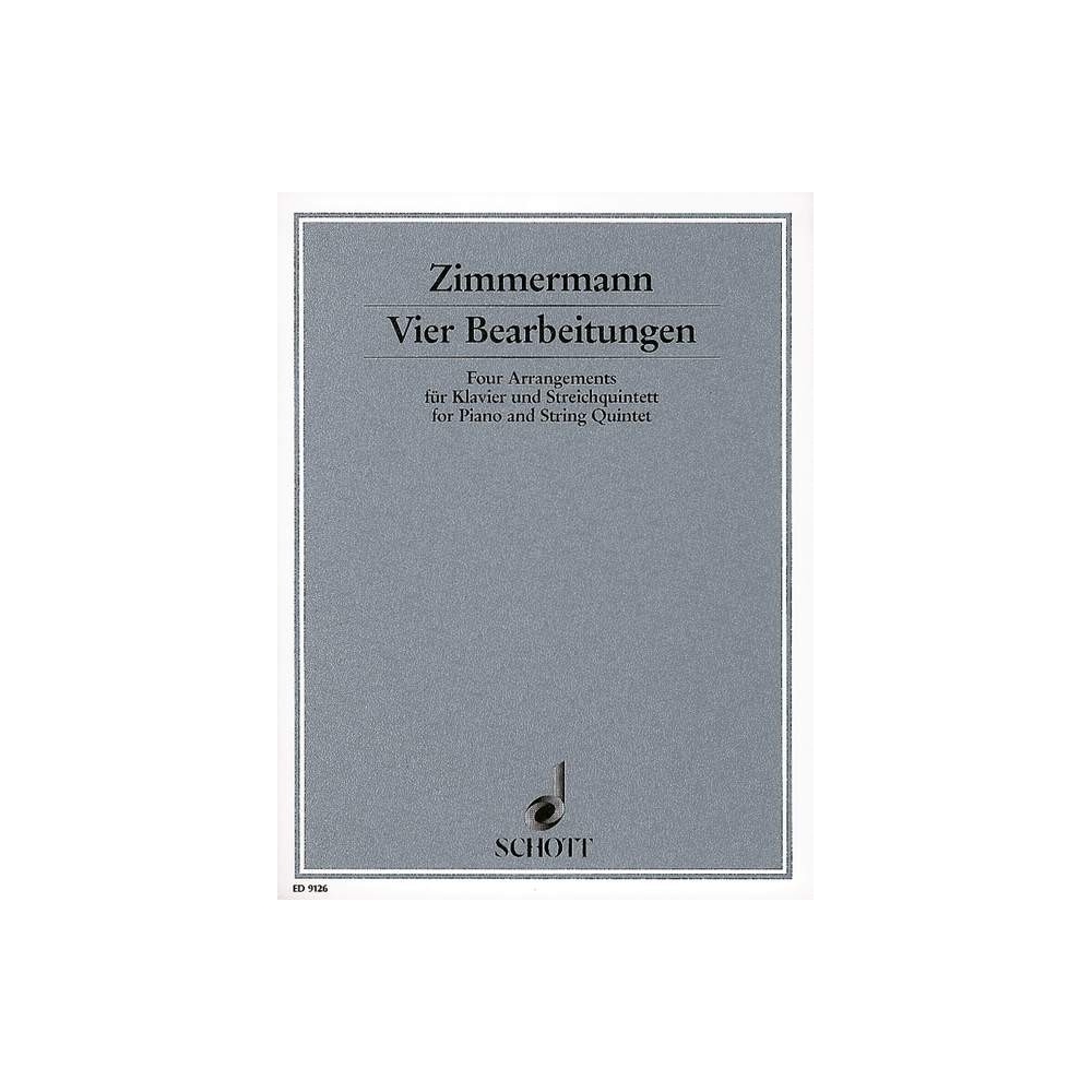 Zimmermann, Bernd Alois - 4 Bearbeitungen