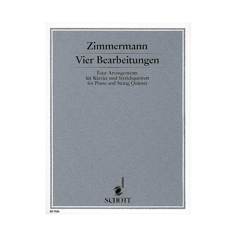 Zimmermann, Bernd Alois - 4 Arrangements 