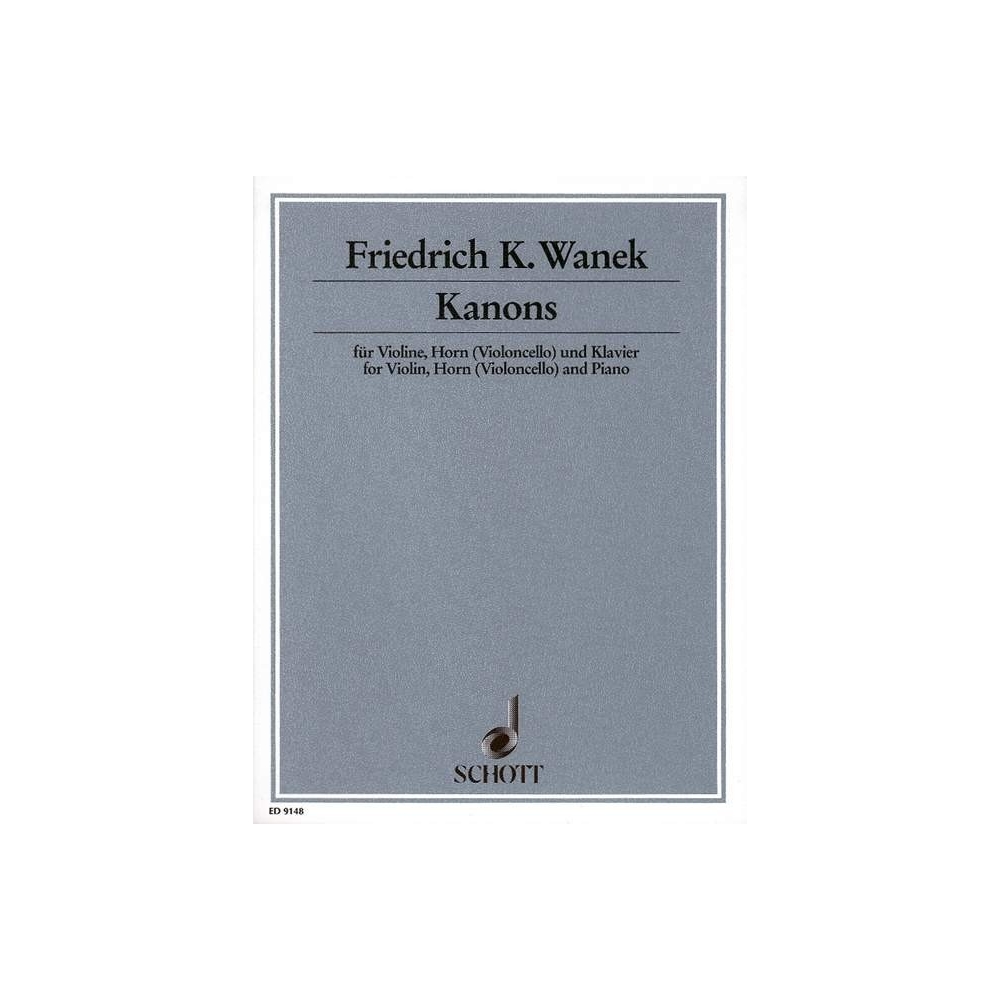 Wanek, Friedrich K. - Kanons
