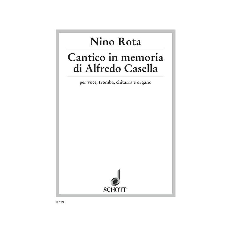 Rota, Nino - Cantico in memoria di Alfredo Casella