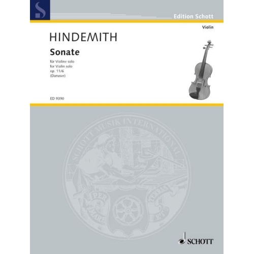Hindemith, Paul - Violin Sonata op. 11/6
