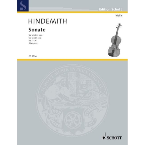 Hindemith, Paul - Violin Sonata op. 11/6 