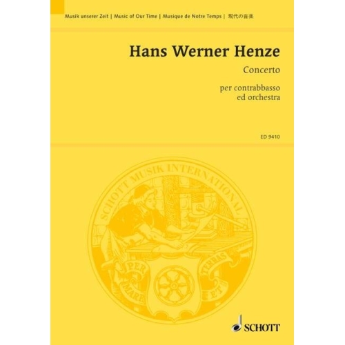 Henze, Hans Werner - Concerto per contrabbasso ed orchestra
